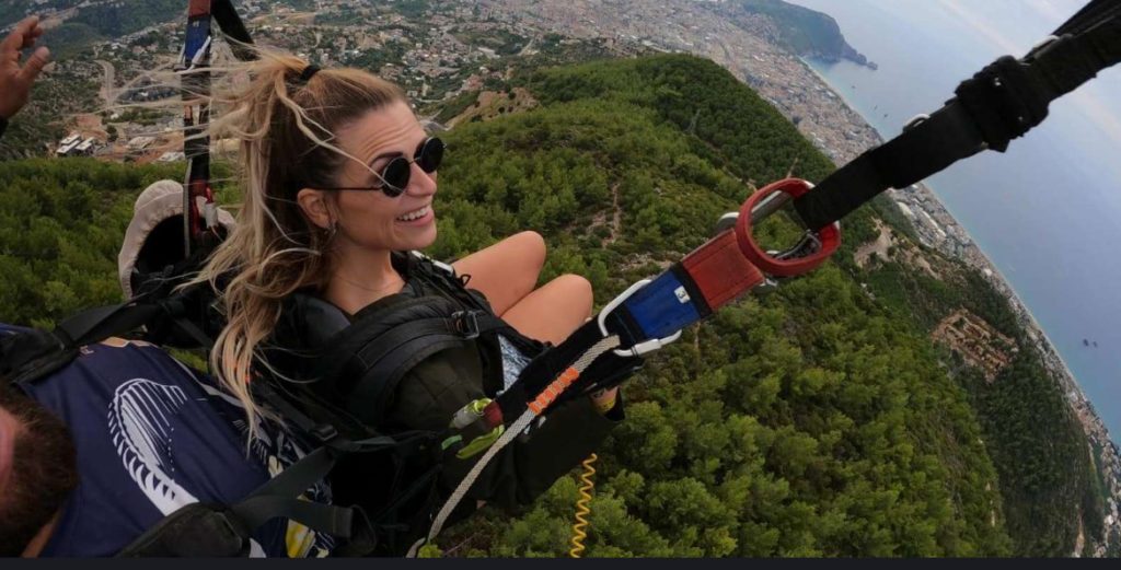 Paragliding girl